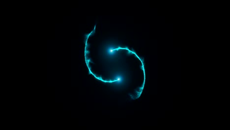opening intro flash light, lens flare, rotation particles