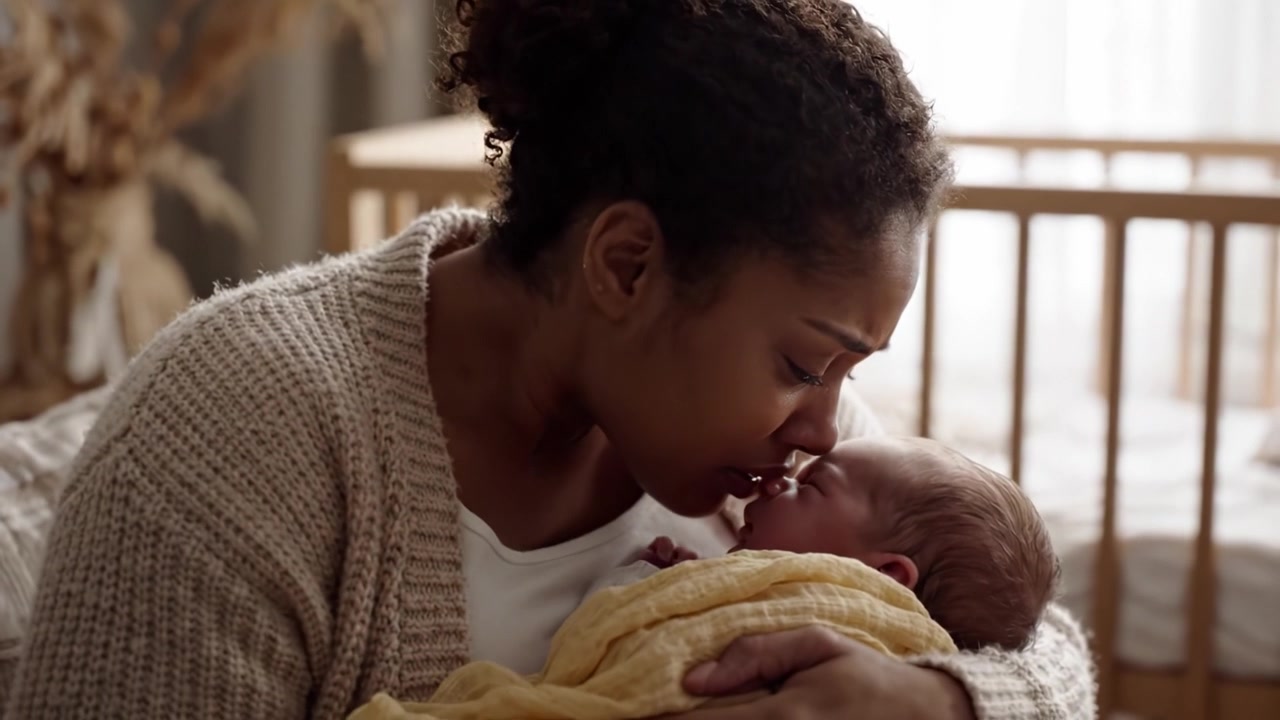 An Emotional Bond: A Mother Cherishing Her Newborn Baby in a Safe and Loving Environment Filled with Tender Moments and Unbreakable Connections