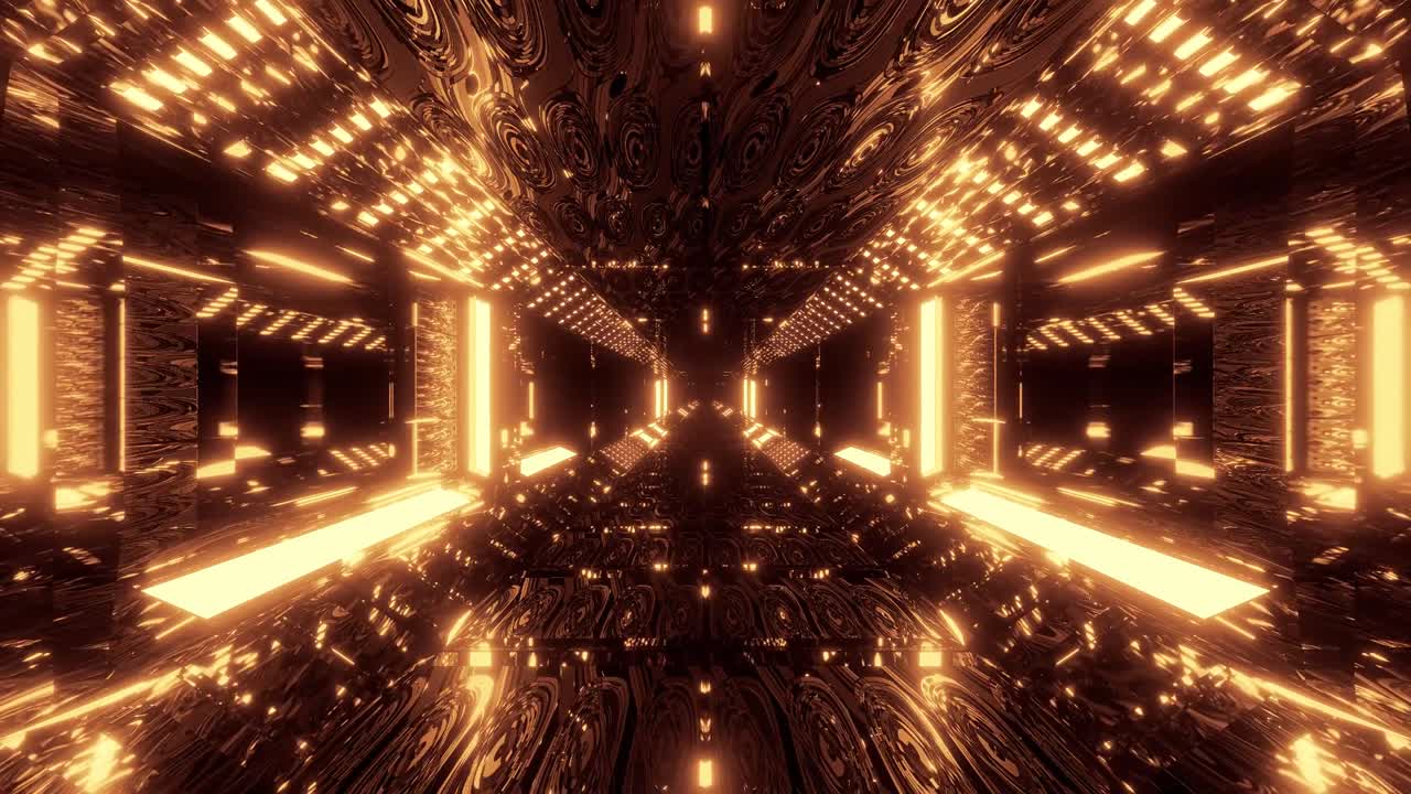 추상적인 눈 텍스처와 함께 반이는 sf 터널 복도 3d 일러스트레이션 라이브 벽지 모션 배경 비주얼 vj 루프