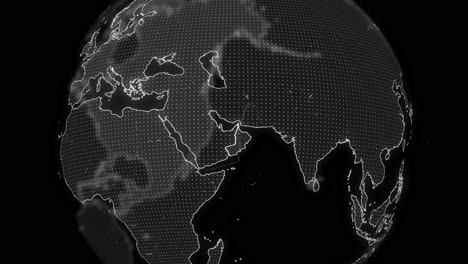 Oman-Land-Alpha-Zur-Bearbeitung-Von-Datenanalyse-Technologie-Globus-Dreht-Sich,-Filmisches-Video-Zeigt-Einen-Digitalen-Globus,-Der-Rotiert-Und-Auf-Die-Oman-Land-Alpha-Vorlage-Zur-Bearbeitung-Heranzoomt