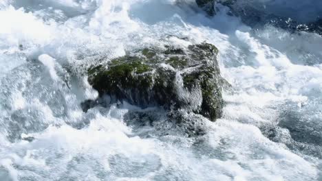 water flowing in the river. slow motion