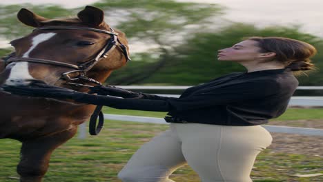 woman and horse