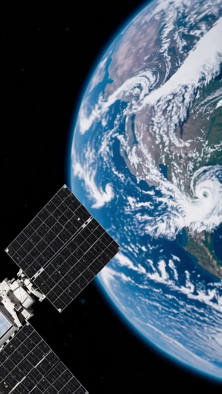 satelit di orbit di atas bumi