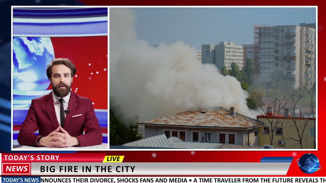 imágenes perturbadoras del incendio en la ciudad