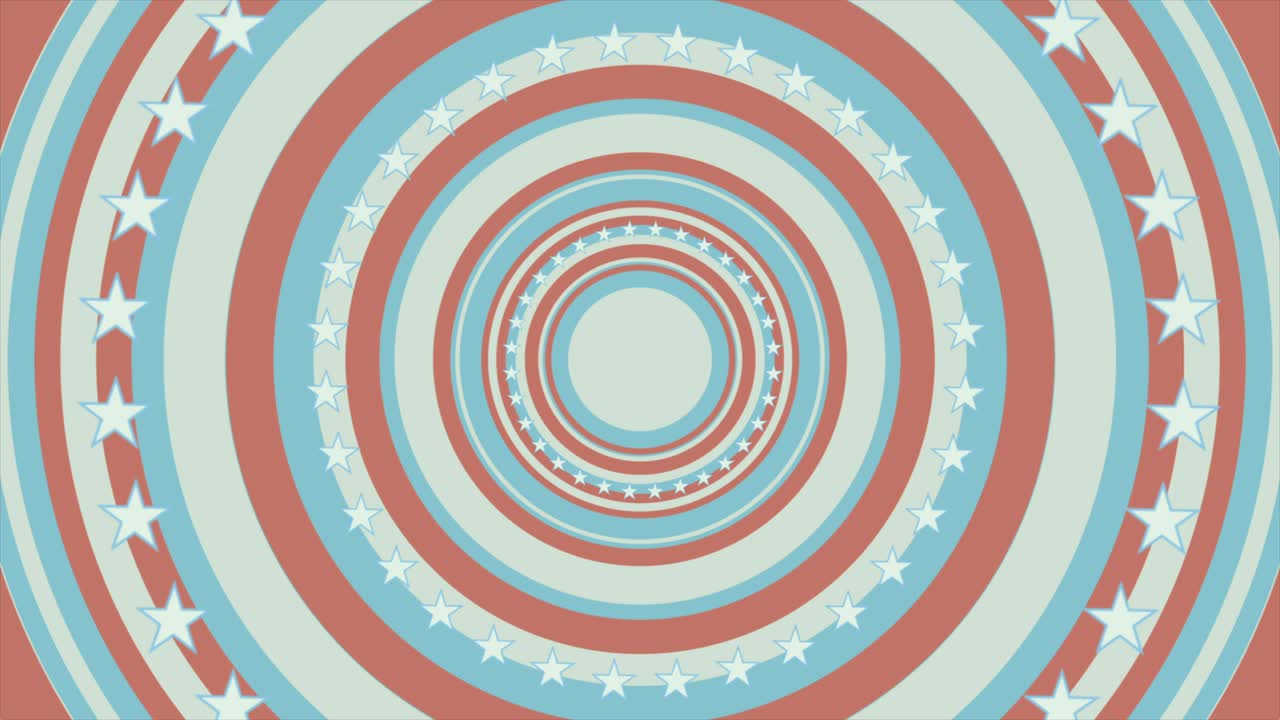 레트로 컨셉 미국 발 추상 비디오 애니메이션