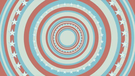 el concepto retro de la bandera de los ee.uu. animación de video abstracta