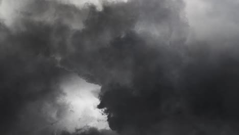 the-view-of-the-dramatic-gray-clouds-of-lightning-striking