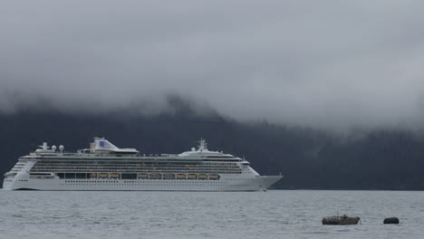 time lapse of a cruise ship leaving seward alaska