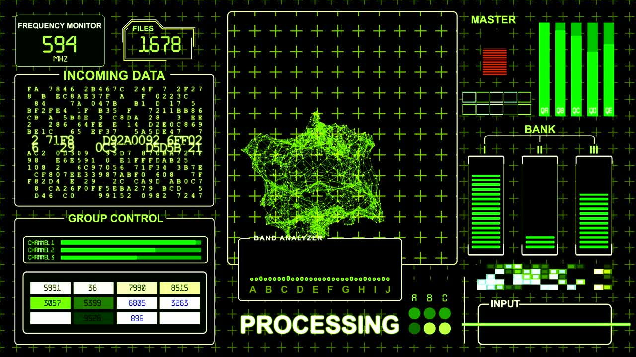 HUD Futuristic technological background