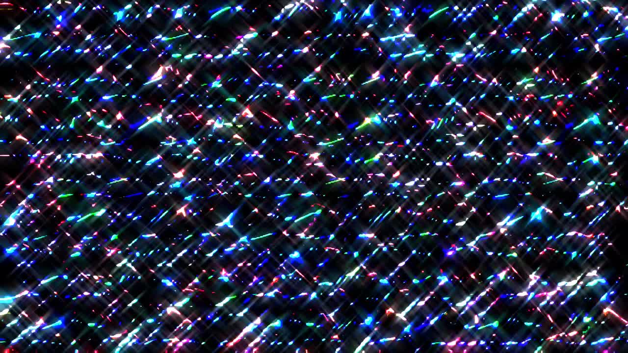 빛나는 밝은 선은 검은 바탕에 파동 움직임을 설정, 다채로운