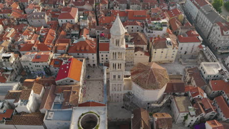 aerial shot of the city of split in croatia, europe-19