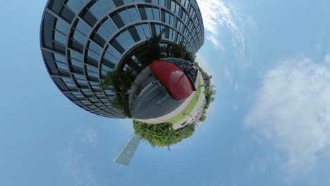 little planet format of munich in germany