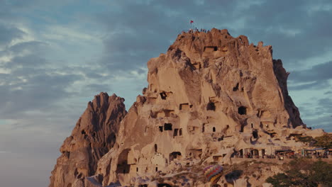 cappadocia rock formations at sunset