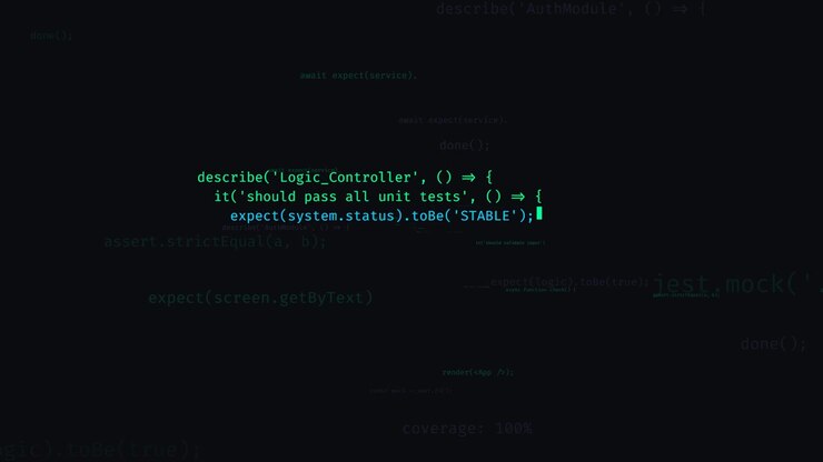 Software Developer Writing Jest Unit Test Code