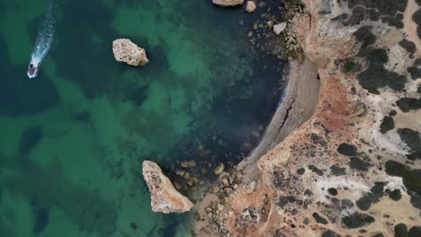 Blick-Von-Oben-Auf-Die-Portugiesische-Küste---Mesquita-Strand