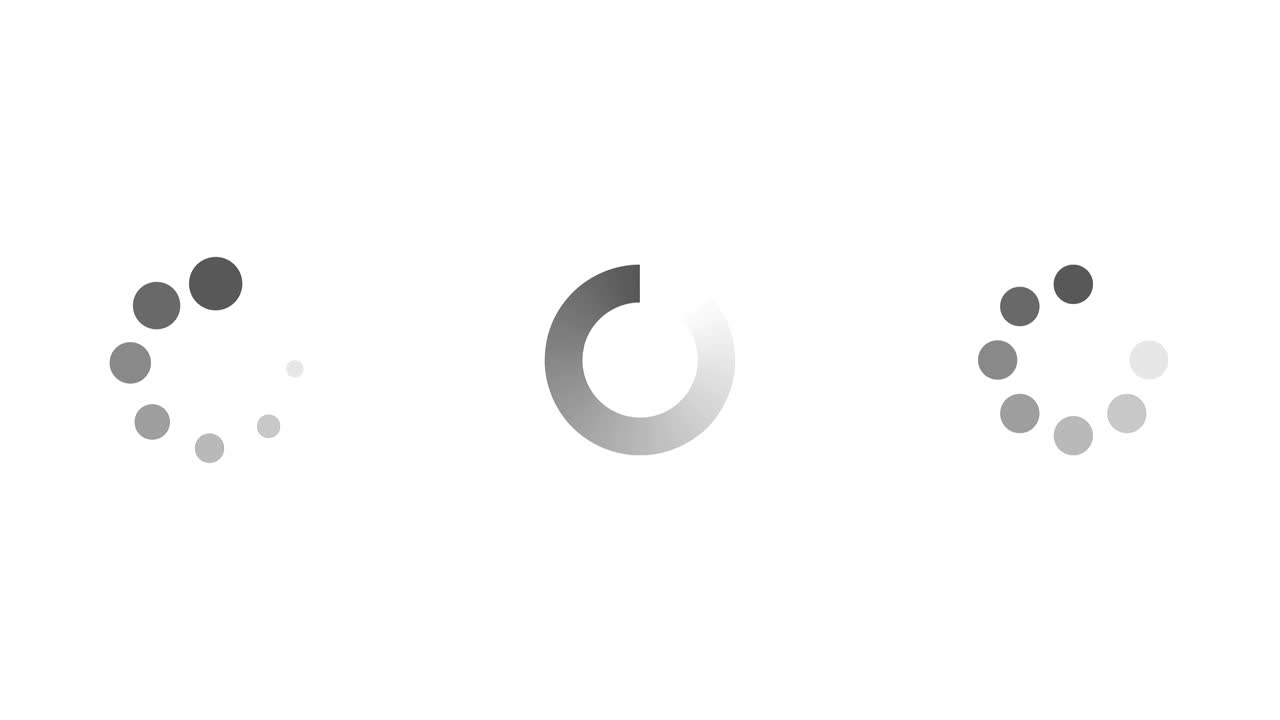 Loading icon 4k video.