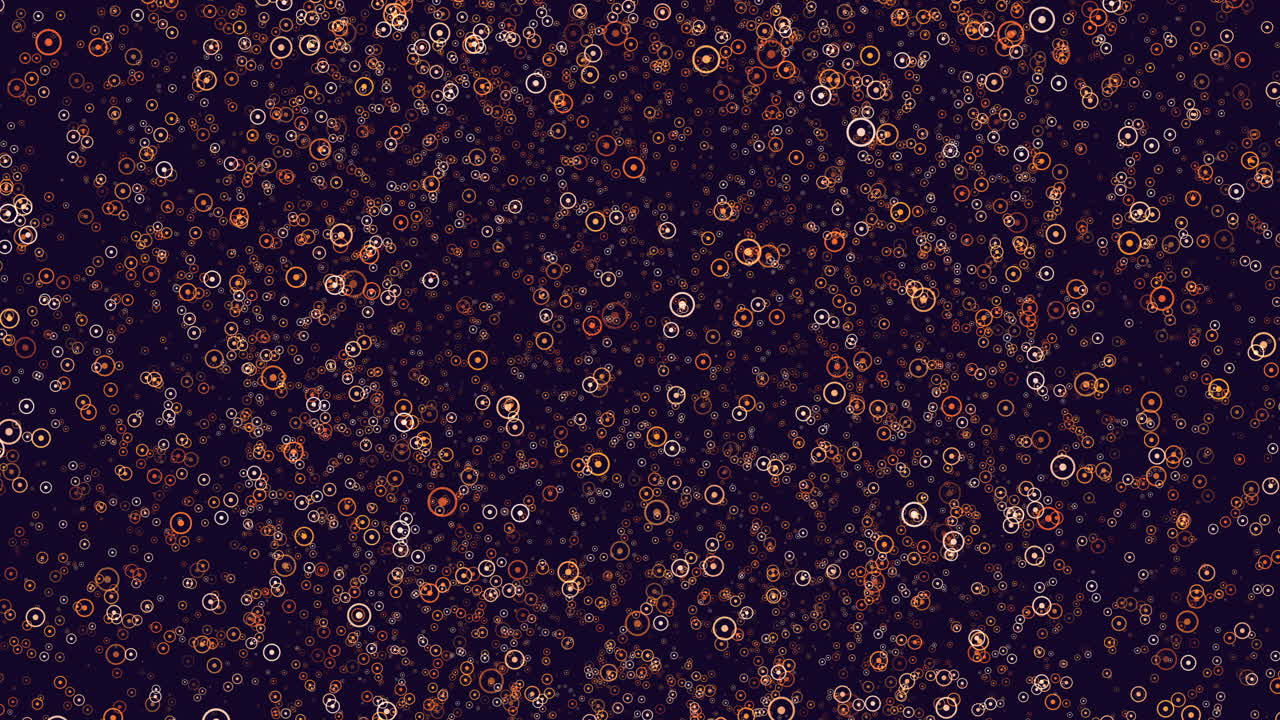 Intricate overlapping circles and dots pattern on dark background