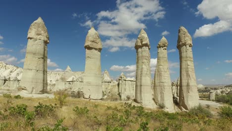 volcanic rock formations in love valley. cappadocia, turkey.