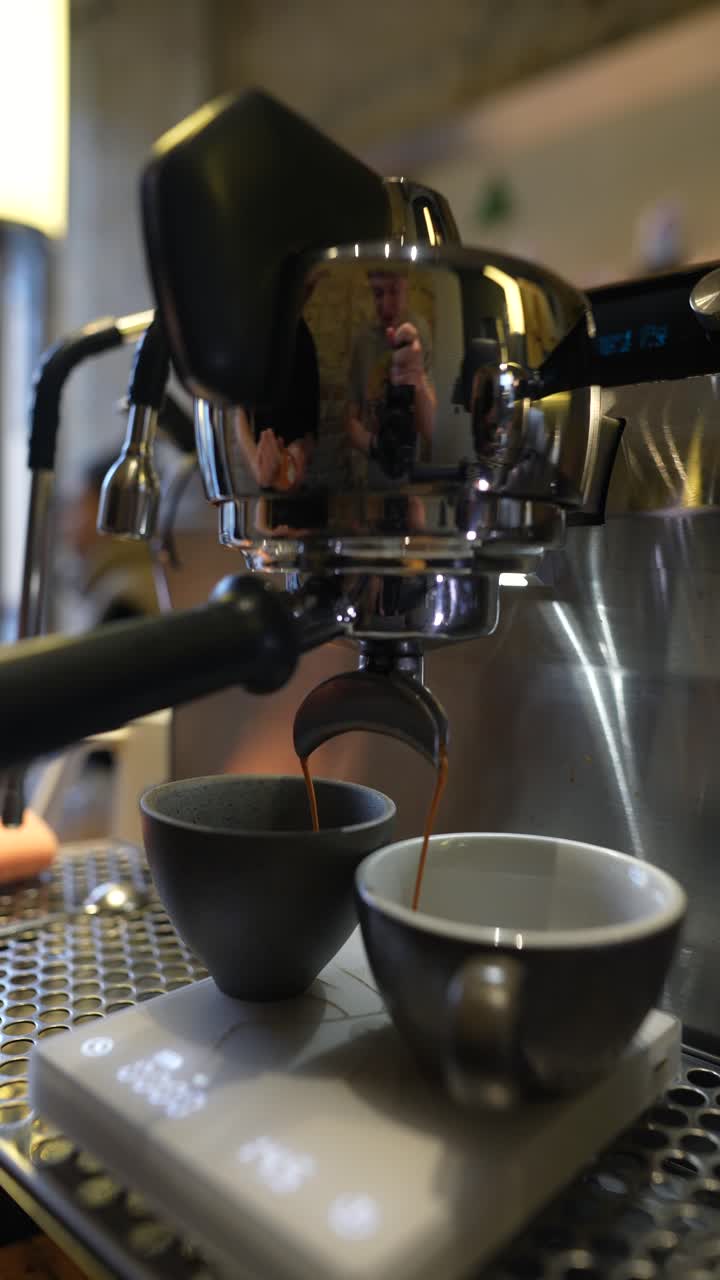 máquina de elaboración de café espresso