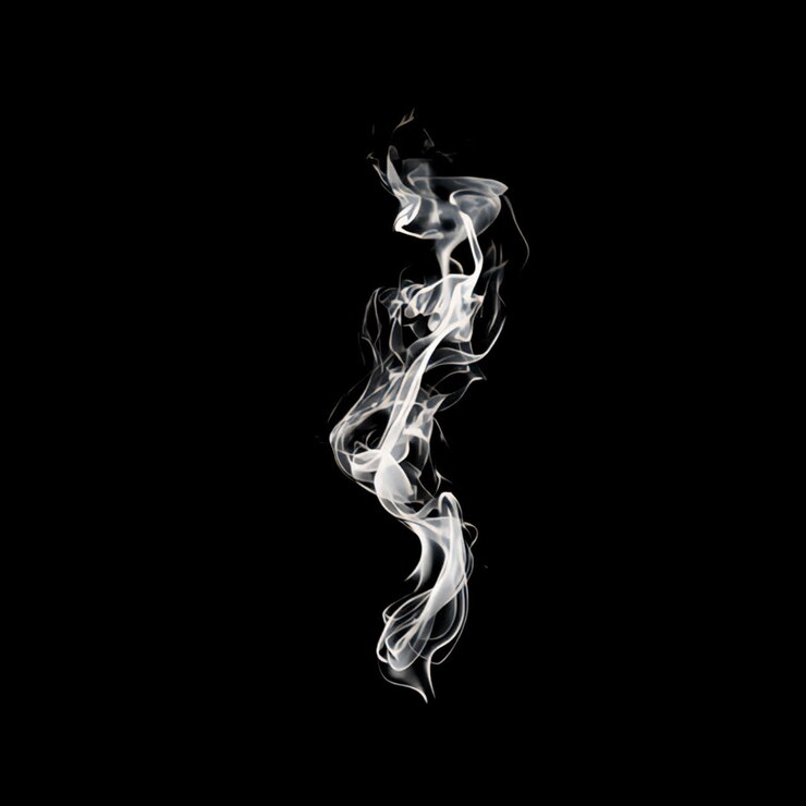 White smoke animated overlay, transparent 4K video, alpha channel, ProRes  4444