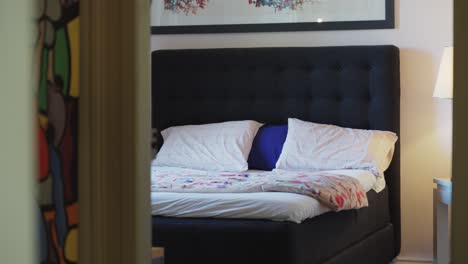 Un-Dormitorio-Con-Una-Cama-Cómoda