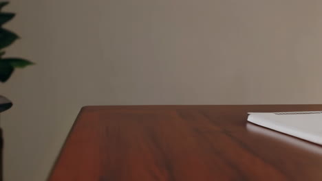 office desk with coffee cup