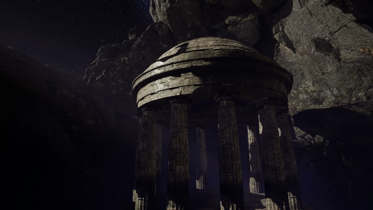 4k 천체 사진은 모래석 협곡 벽을 가로질러 별의 흔적을 보여줍니다.