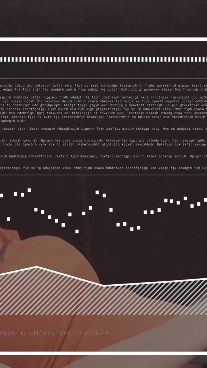 Animation of shapes moving over businesswoman using tablet