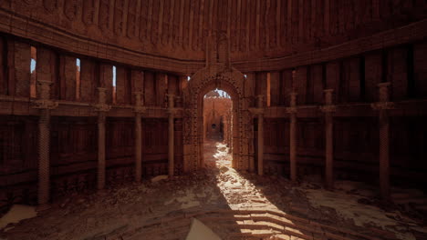 ruinas de un antiguo templo en el desierto