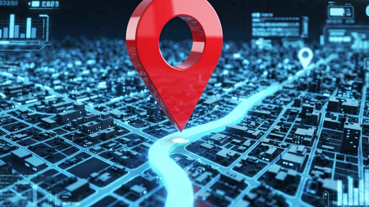 Exploring a Futuristic Cityscape: A Digital Journey Through Urban Landscapes with Navigation Markers and High-Tech Elements Illuminating the Future