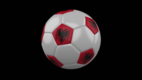 soccer ball with flag albania, alpha loop