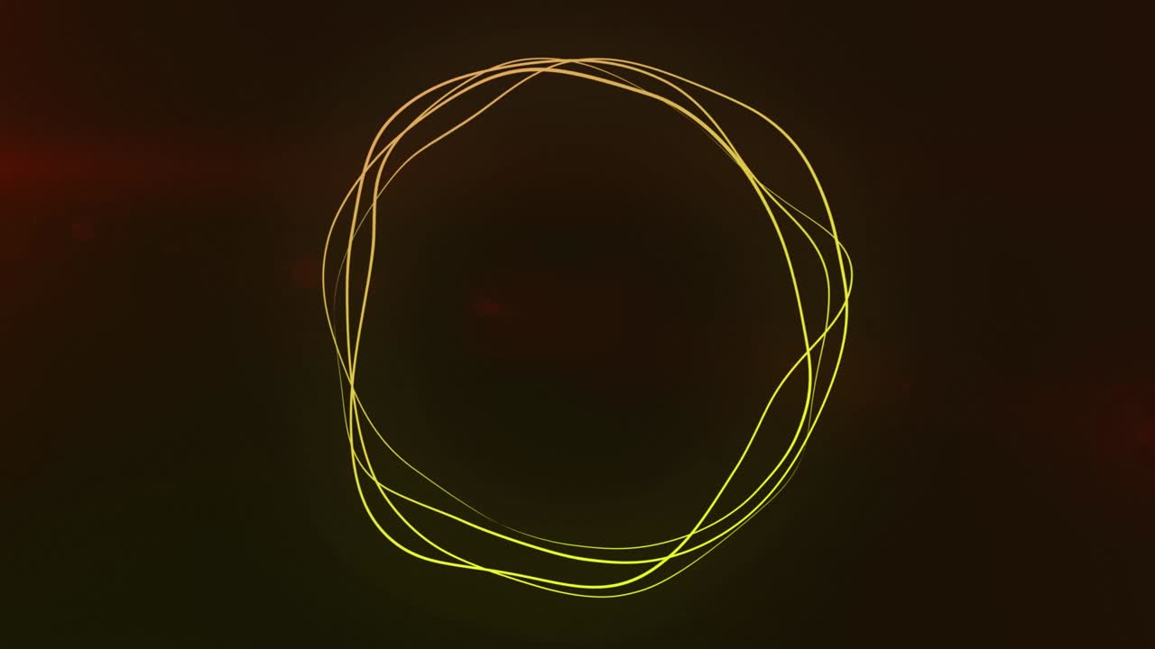 ultra hd 4k 추상 3d 렌더링 네온 원, 노란색, 오렌지색, 녹색 네온 원 추상 미래의 하이테크 모션 배경, 비디오 3d 애니메이션