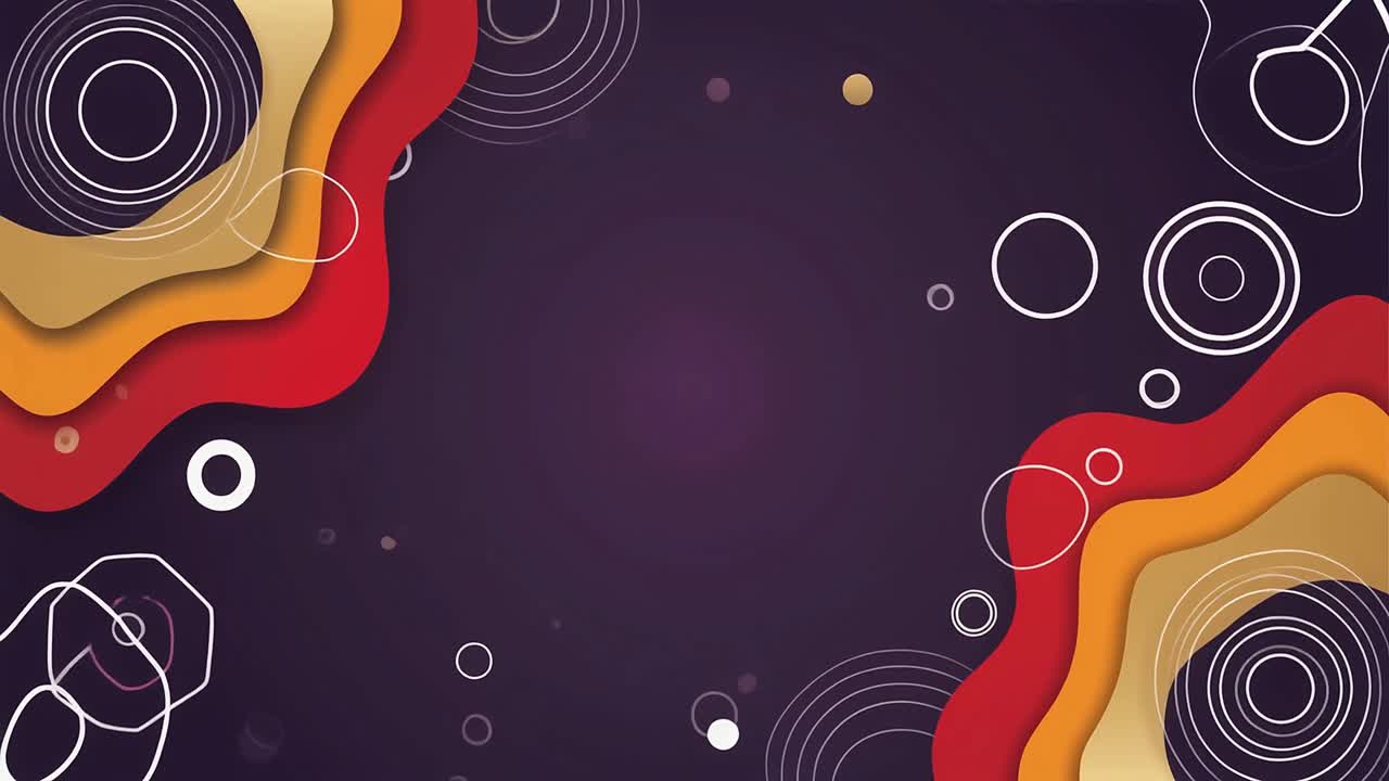 Dynamic Abstract Background with Flowing Shapes and Geometric Elements