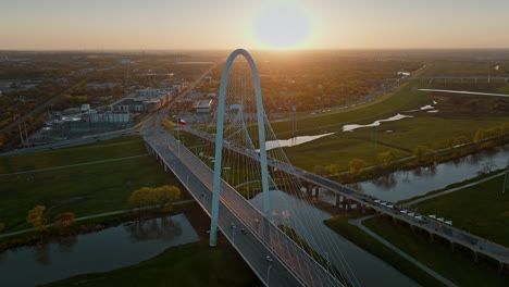 margaret hunt hill bridge aerial