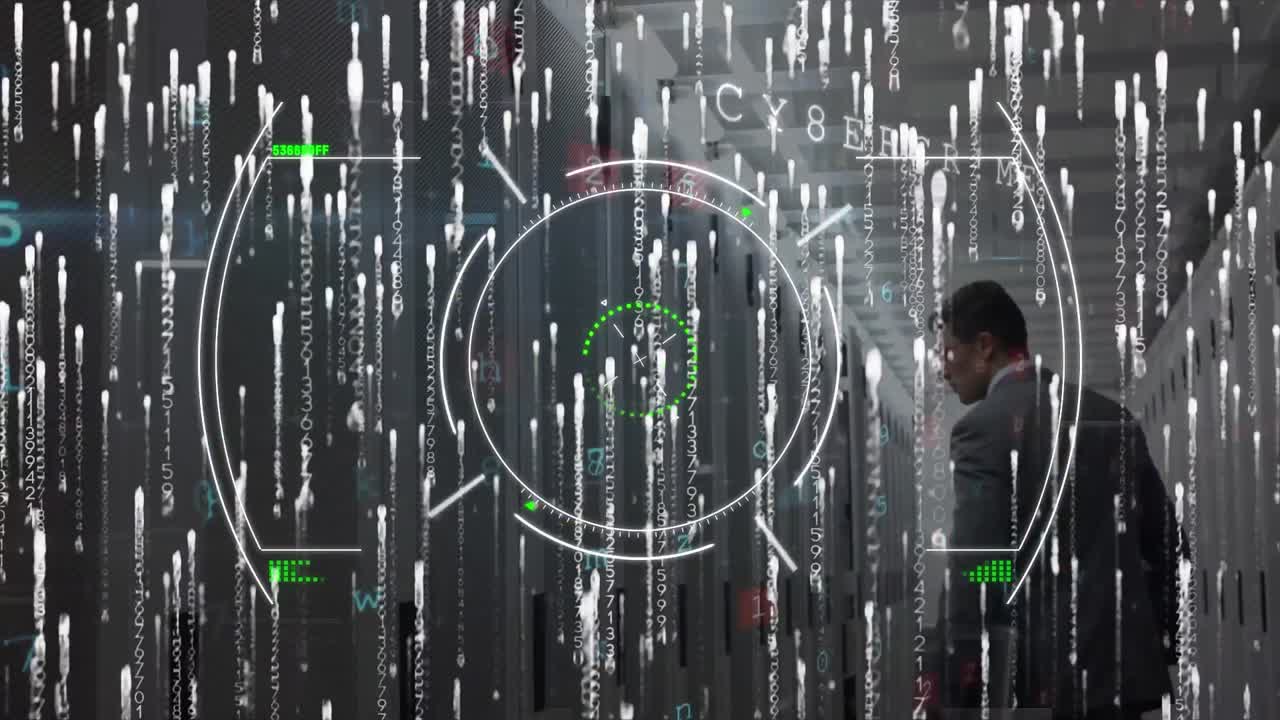 animación del alcance y procesamiento de datos a través de servidores informáticos de comprobación de técnicos