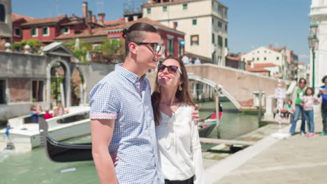 couple in venice, italy