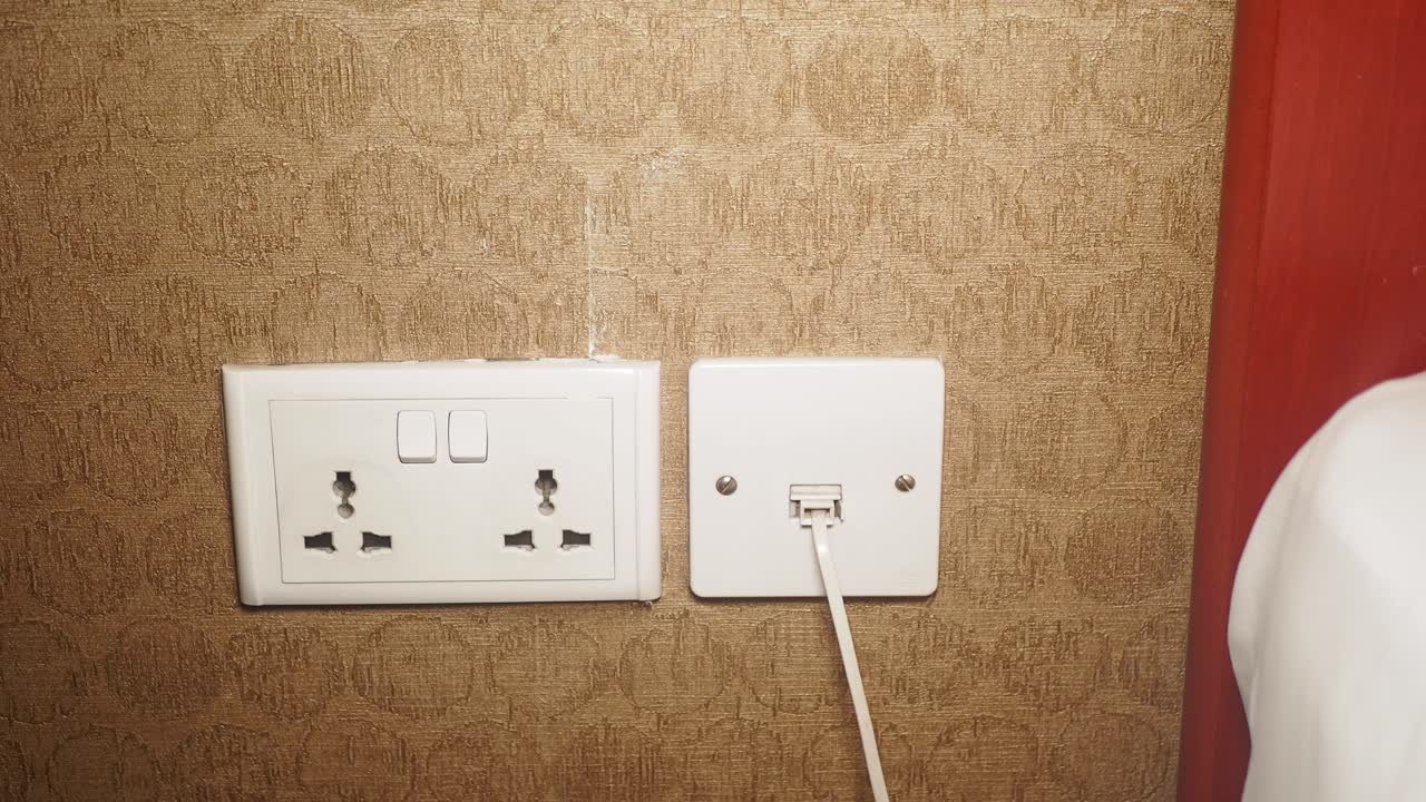 Wall-mounted Electrical and Telephone Outlets
