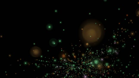 partículas abstractas galaxias estrellas