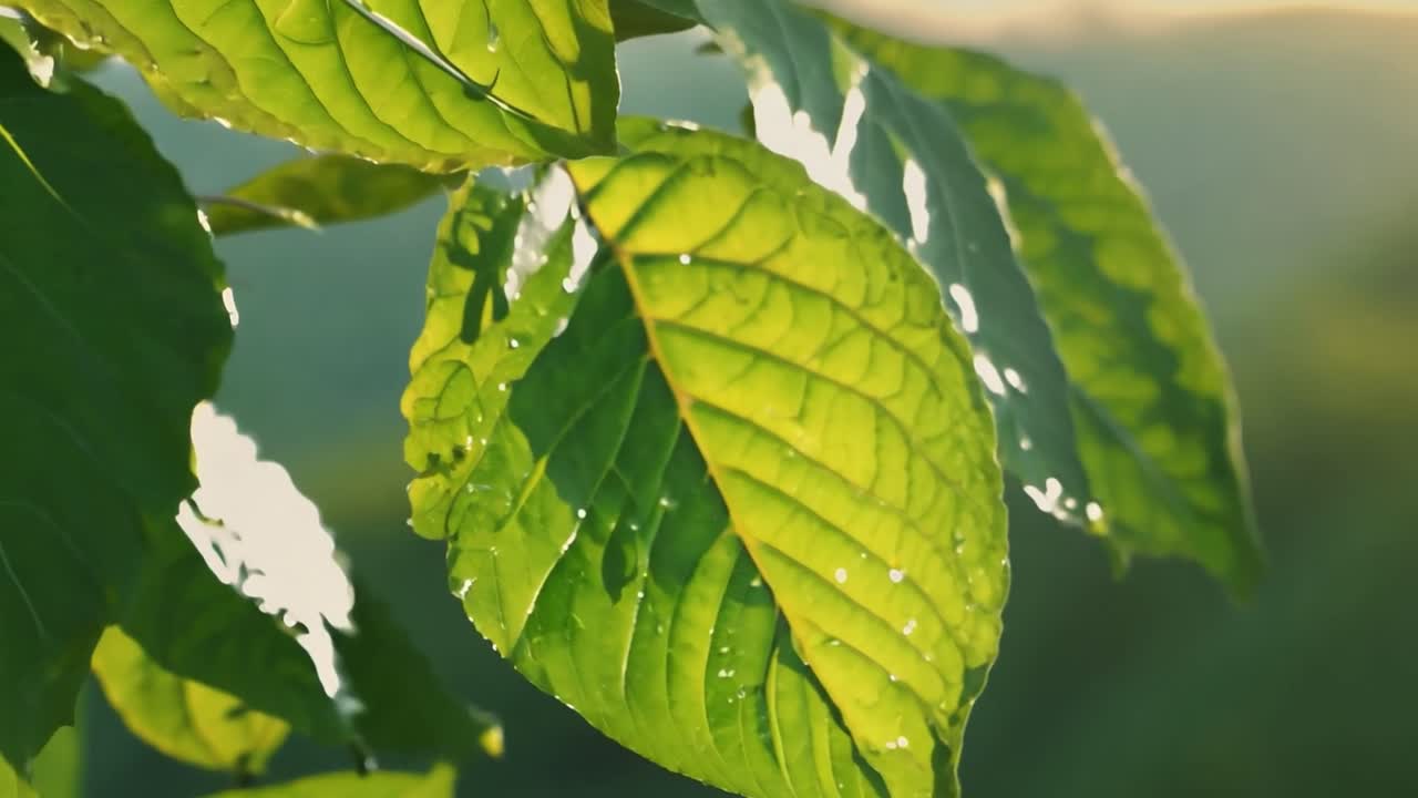 Close-up of a Green Leaf
