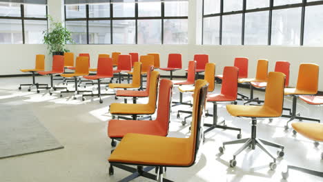 chairs in an an empty modern office