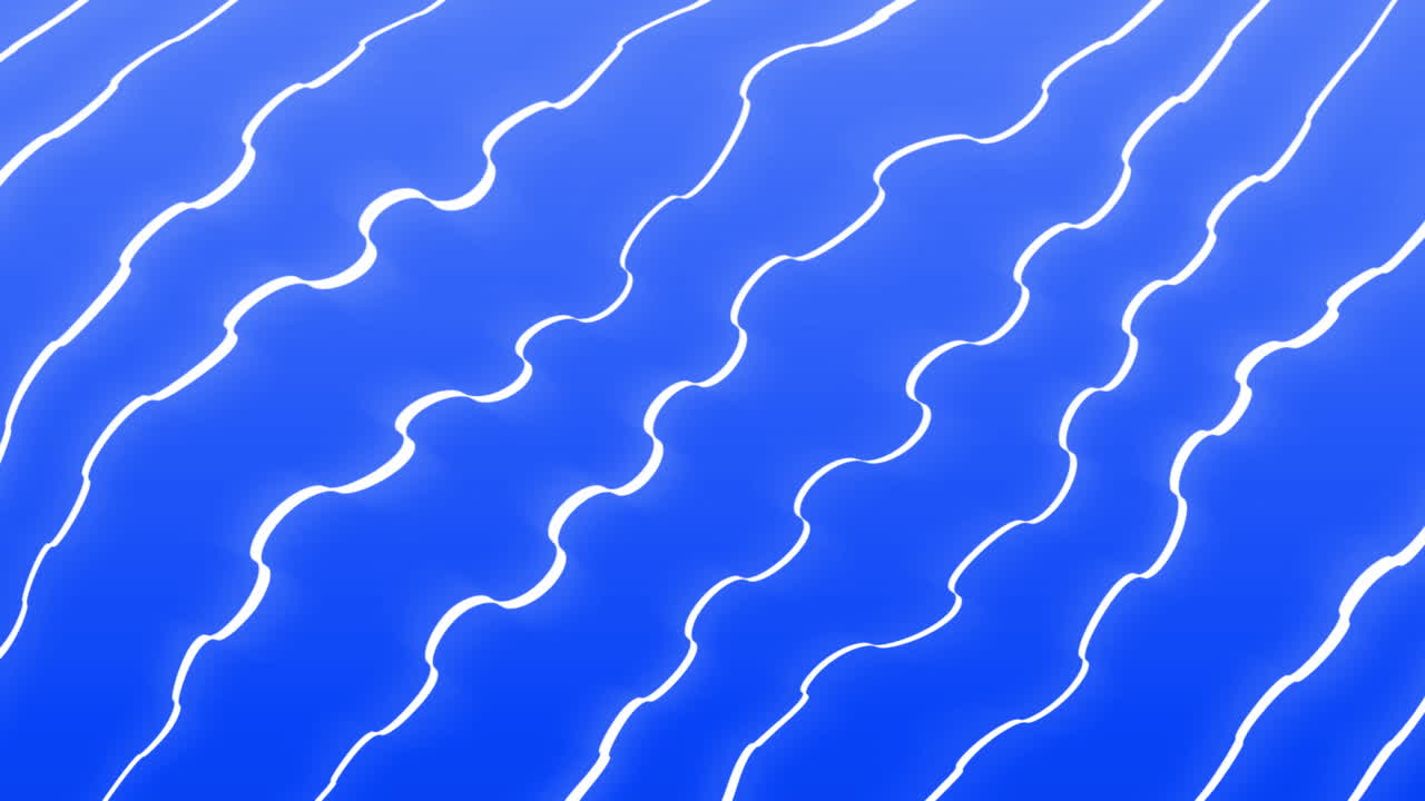 파란색 배경에 움직이는 모양의 애니메이션