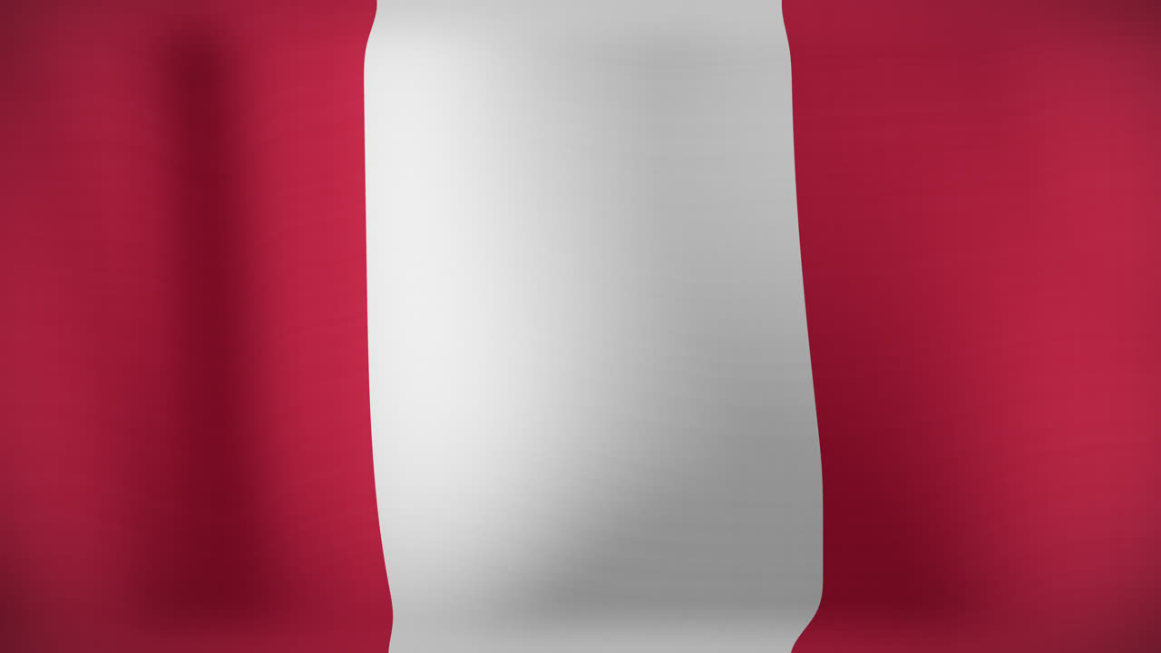 animación de la bandera del perú ondeando