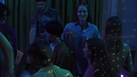 teenagers partying at home