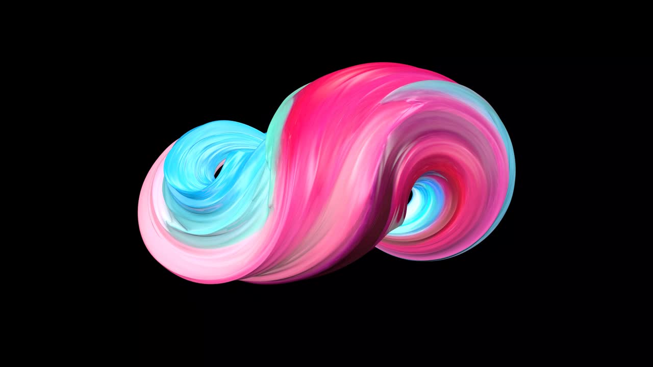 animación infinita abstractamente caprichosa. animación con pinturas al óleo.