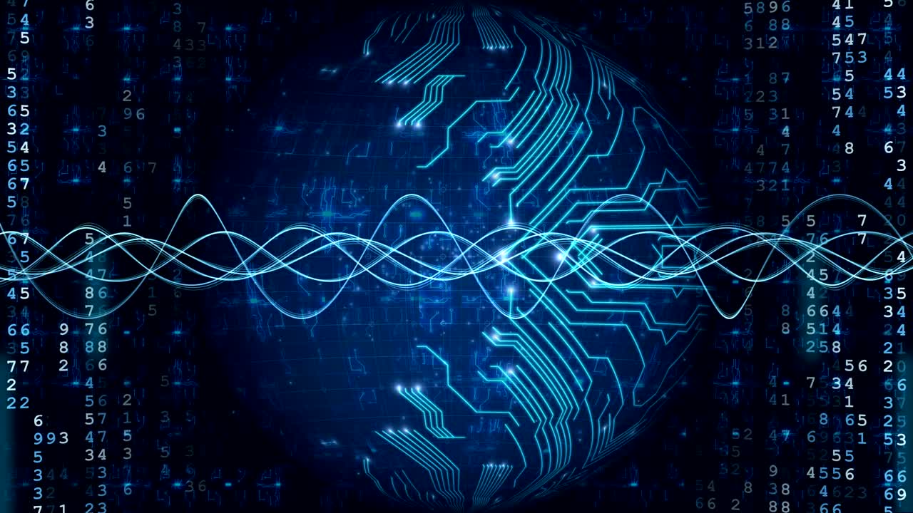 fondo de tecnología digital de red azul.