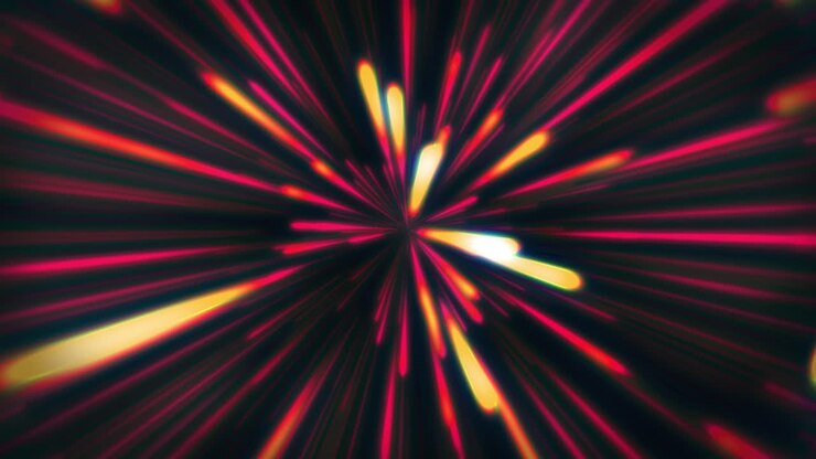 Abstract Neon Glow Light Speed Animation Colorful Light Trails 4K Seamless Loop Tunnel