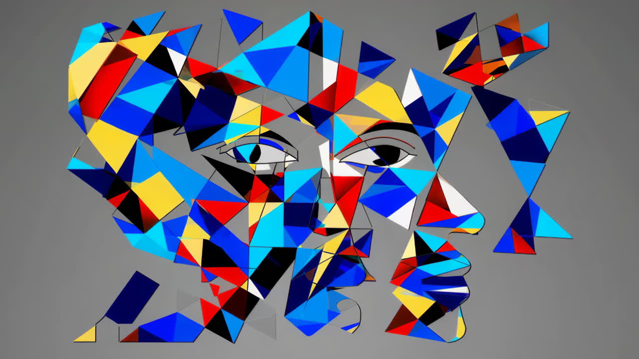 Abstract Geometric Face