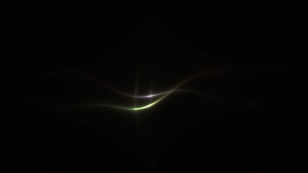Abstract Glowing Light Wave with Colorful Lens Flare Effect