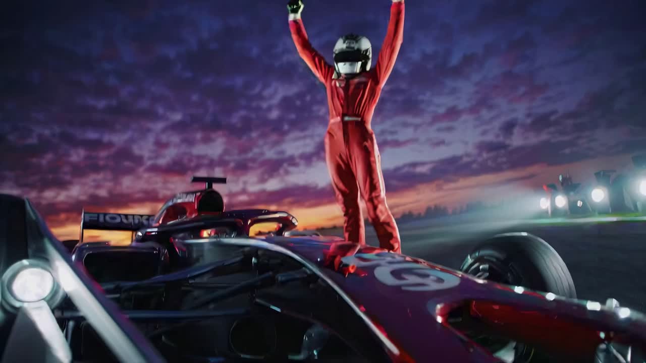 celebración de la victoria de la fórmula 1