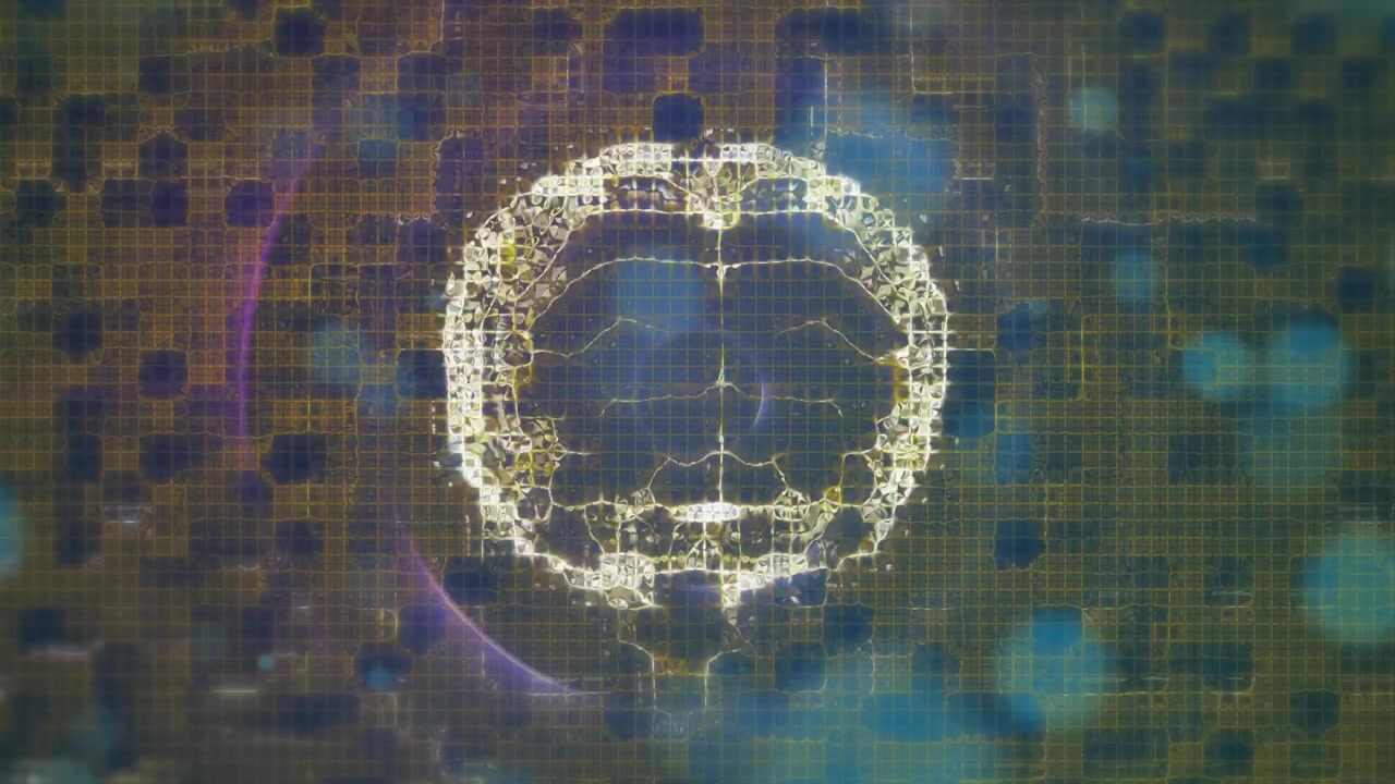 Animation of brain rotating over network of people business human brain on sunset